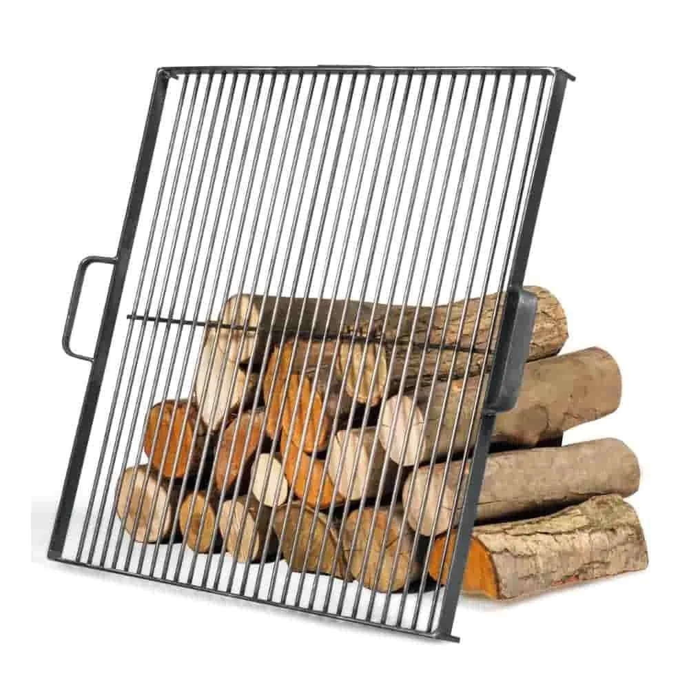 "Grill pour Brasero 60 cm Carré en Acier Naturel image"