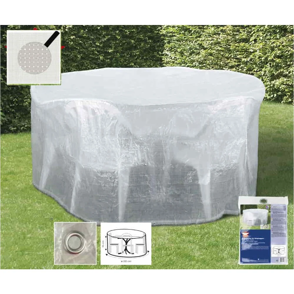 "Housse de Protection Transparente pour Mobilier de Jardin - 200x95cm image"