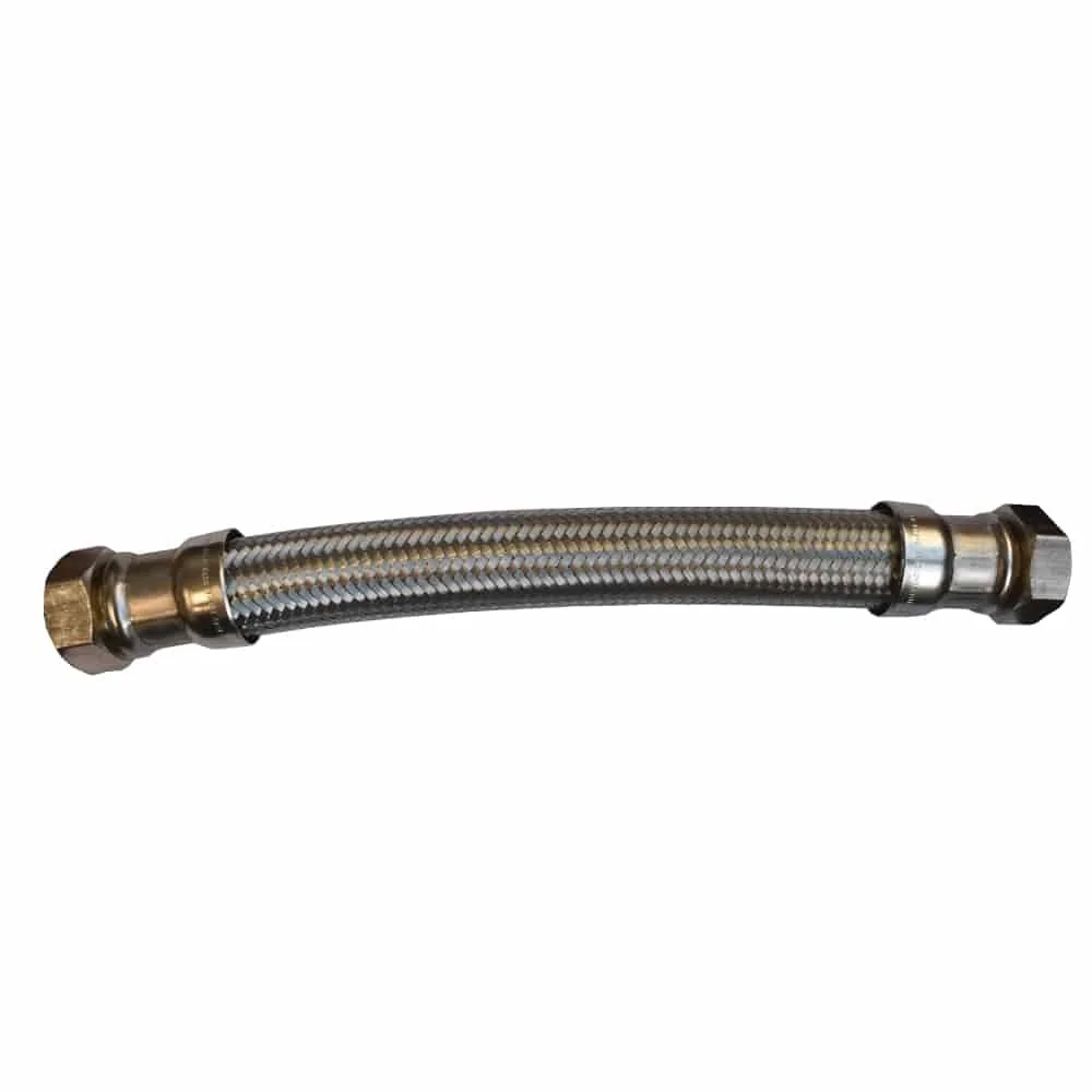 "Flexible Inox DN25, Tuyau Blindé Certifié DVGW, 300mm image"