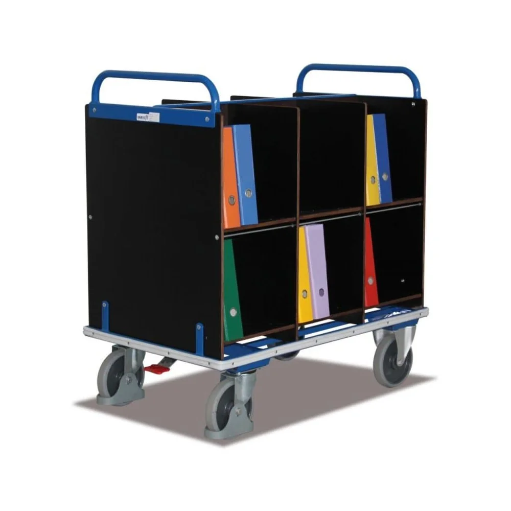 "Chariot de classement mobile avec 12 compartiments, 400 kg, EasySTOP image"