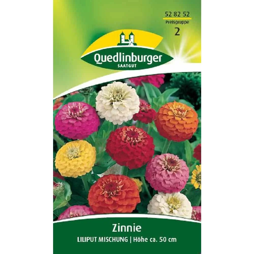 "Graines de Zinnia Liliput Mélange, Graines de Fleurs d'Été Naines image"