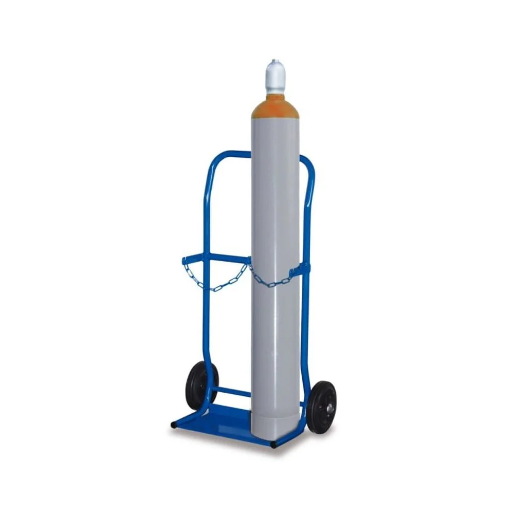 "Chariot Porte-Bouteilles Gaz Acier: Transport Facile & Sécurisé image"