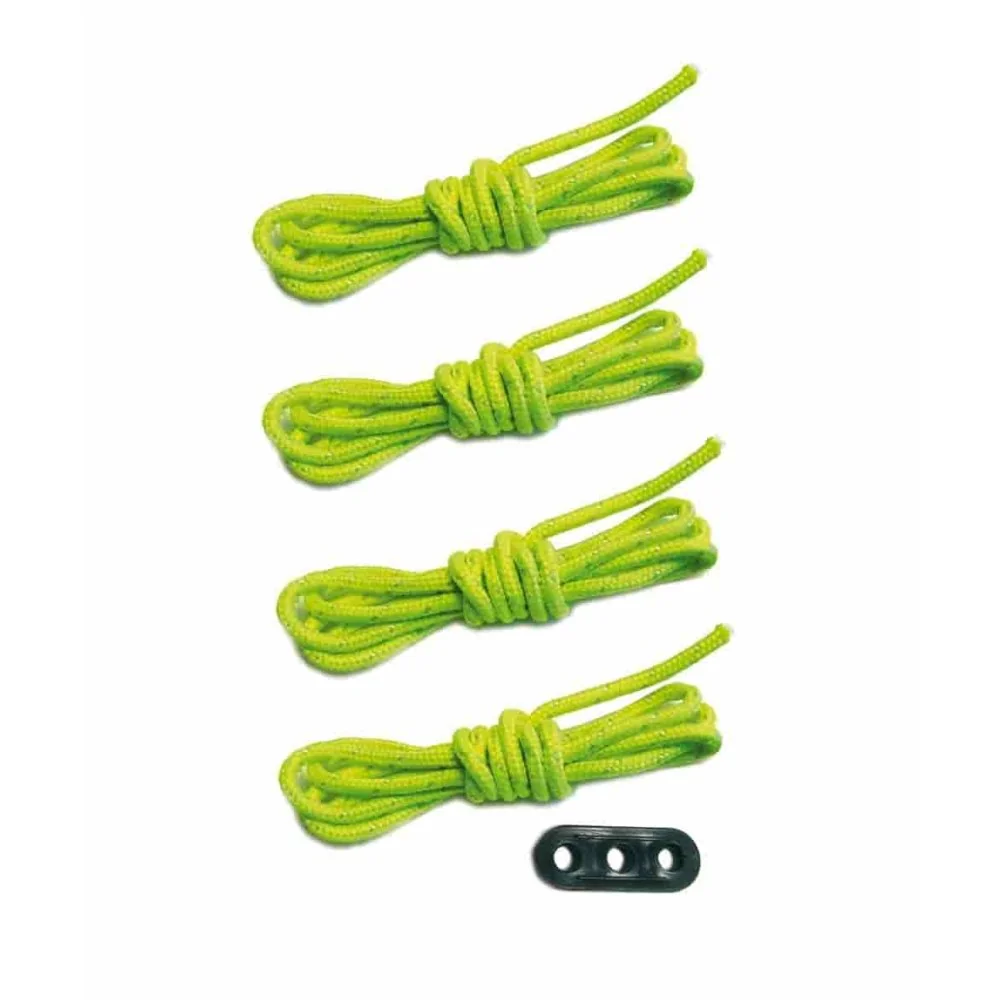"Kit de 4 Cordes de Tente 3m, Réfléchissantes avec Tendeurs image"