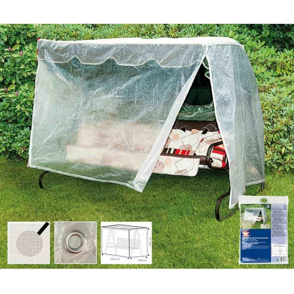 "Housse de Protection Balancelle Hollywood Transparente 210x150x139cm image"