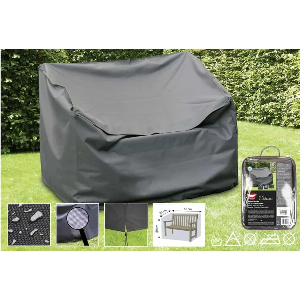 Housse de Protection Banc de Jardin 160 cm, Imperméable et Résistante