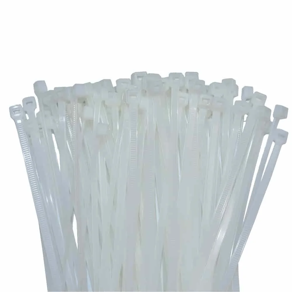 "100 colliers de serrage 450x7,6 mm naturel (blanc) PA6.6 image"