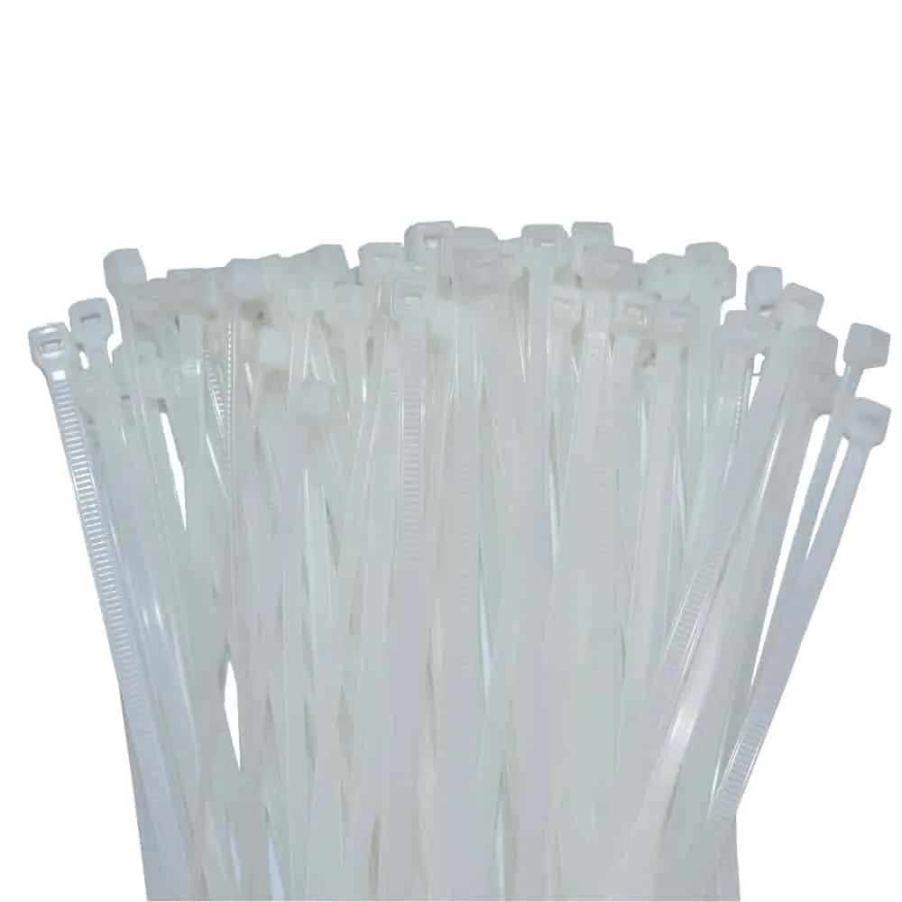 "Colliers de Serrage 710mm, Blanc, Lot de 100, Attache Câbles Plastique image"