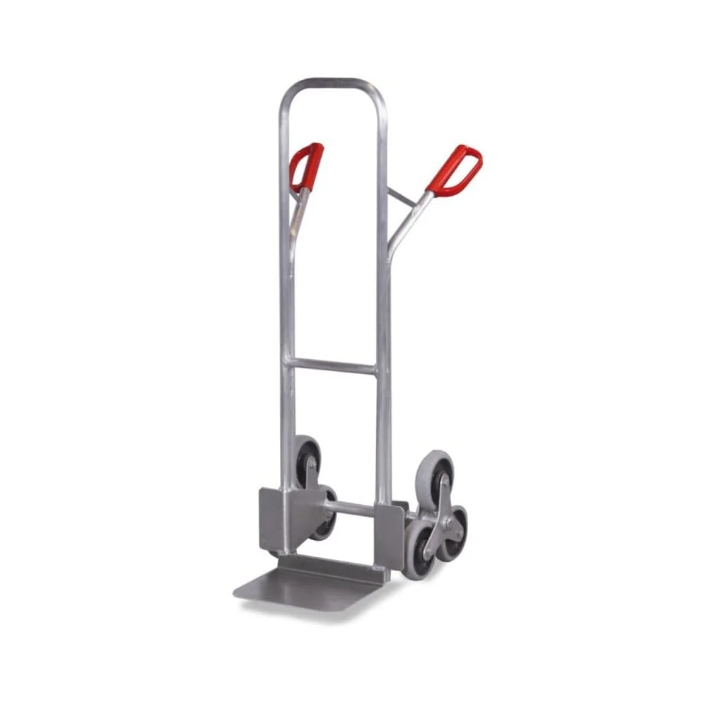 "Diable Escalier Aluminium 200kg, Roue en Étoile, Caoutchouc Thermoplastique image"