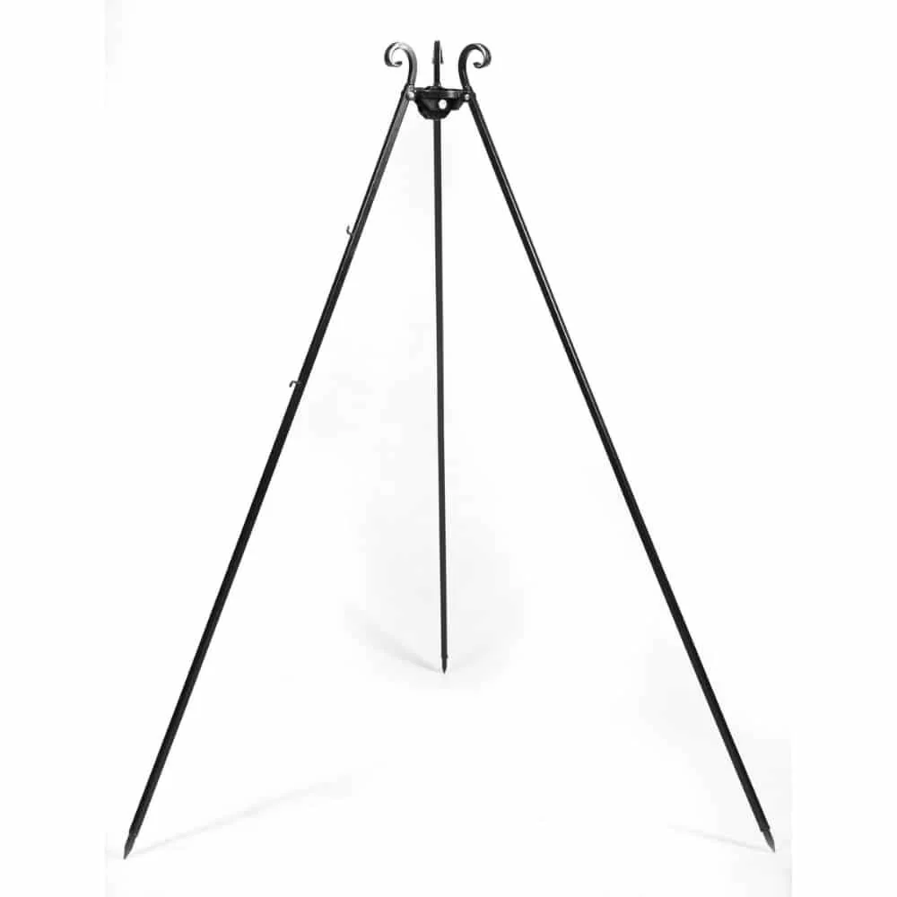"Trépied Barbecue en Acier, 180 cm, pour Cuisine Extérieure image"