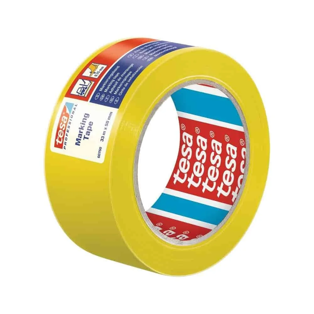 "Bande de marquage au sol jaune, 50 mm x 33 m, PVC image"