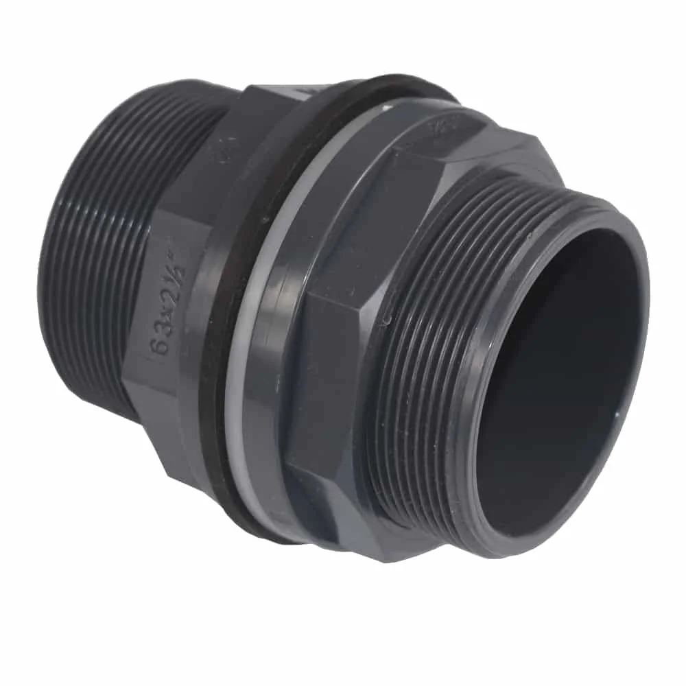 "Traversée de Paroi PVC 63mm, Raccord Fileté, PN10 image"