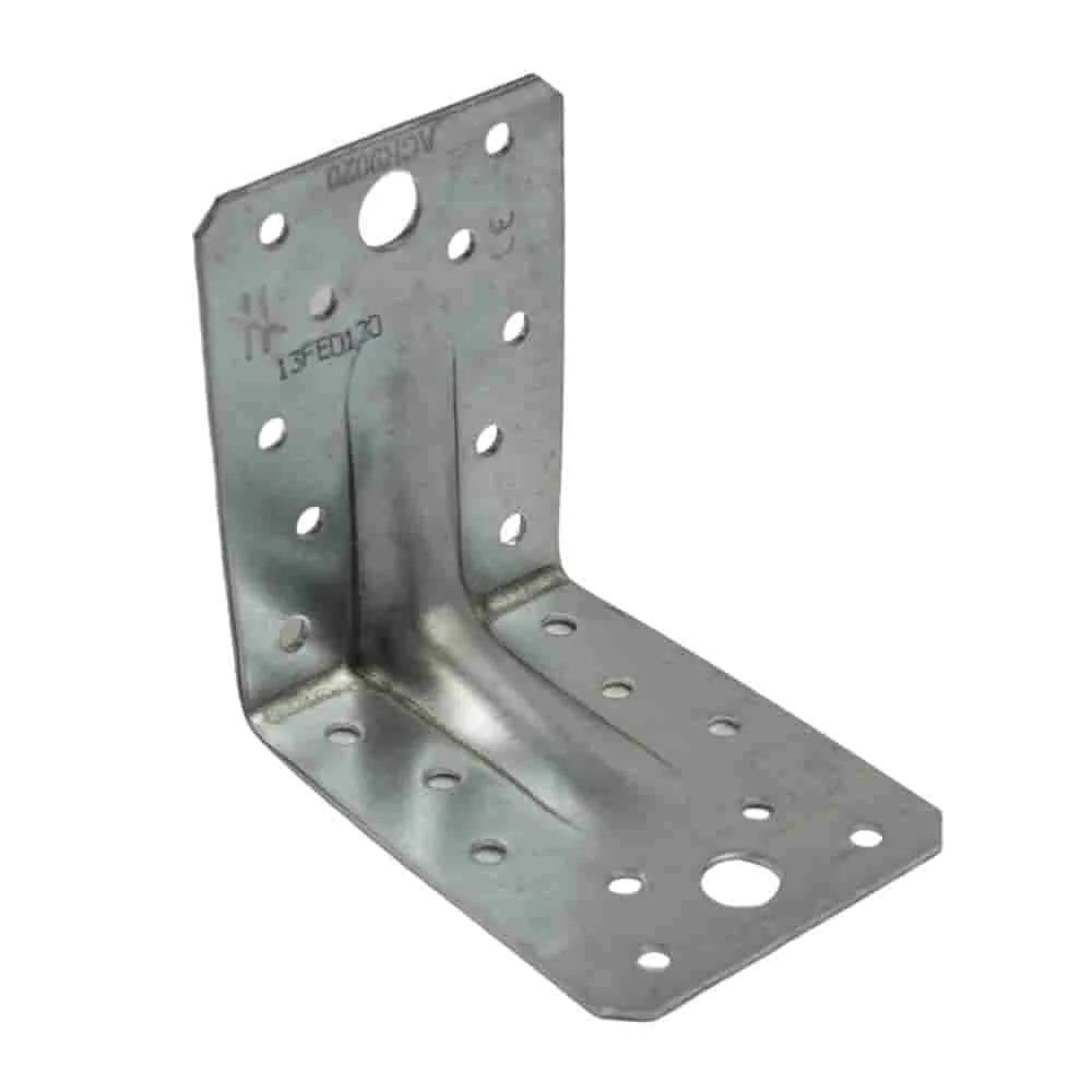 "Équerre d'assemblage bois renforcée, galvanisée 88x88x65x2 mm image"