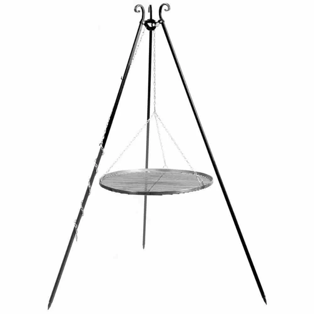 "Barbecue Trépied Pivotant avec Grille 60cm pour Jardin image"