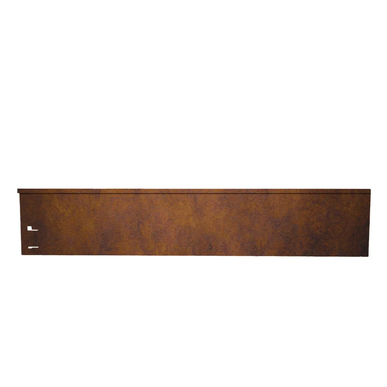 "Bordure de Jardin Acier corten, 113 cm de long, 13,5 - 18,5 cm de hauteur, bordure de jardin - Pièce de fermeture, Large: 13.5 cm image"