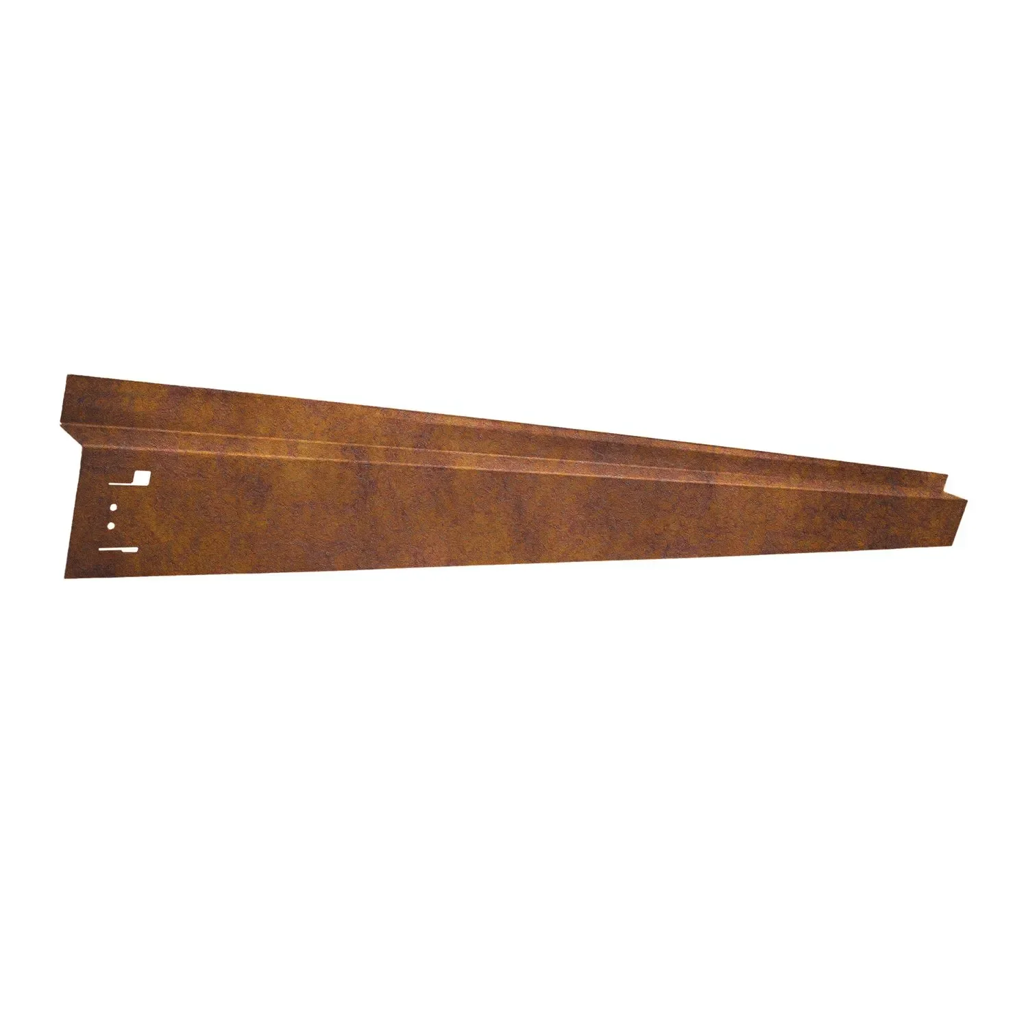 "Bordure de Jardin Avec passage de roue - Acier corten, 120 x 9,5 cm image"