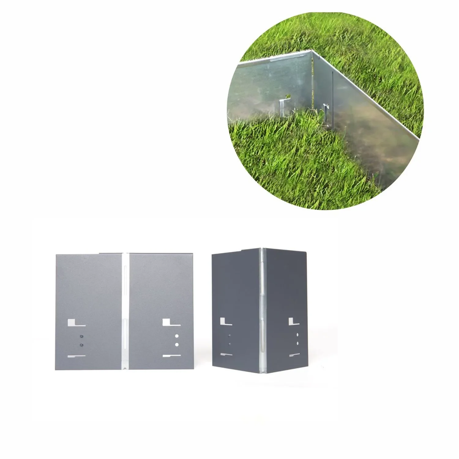 "Coin Alu/Zinc pour Bordure de Jardin 18,5cm | Bordure Jardin | Bordures de Jardin, couleur: non coloré image"