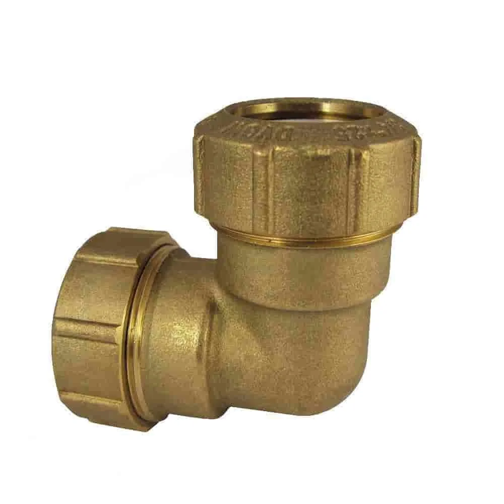 "Raccord Laiton PE 90° 25mm pour Tuyau d'Eau image"