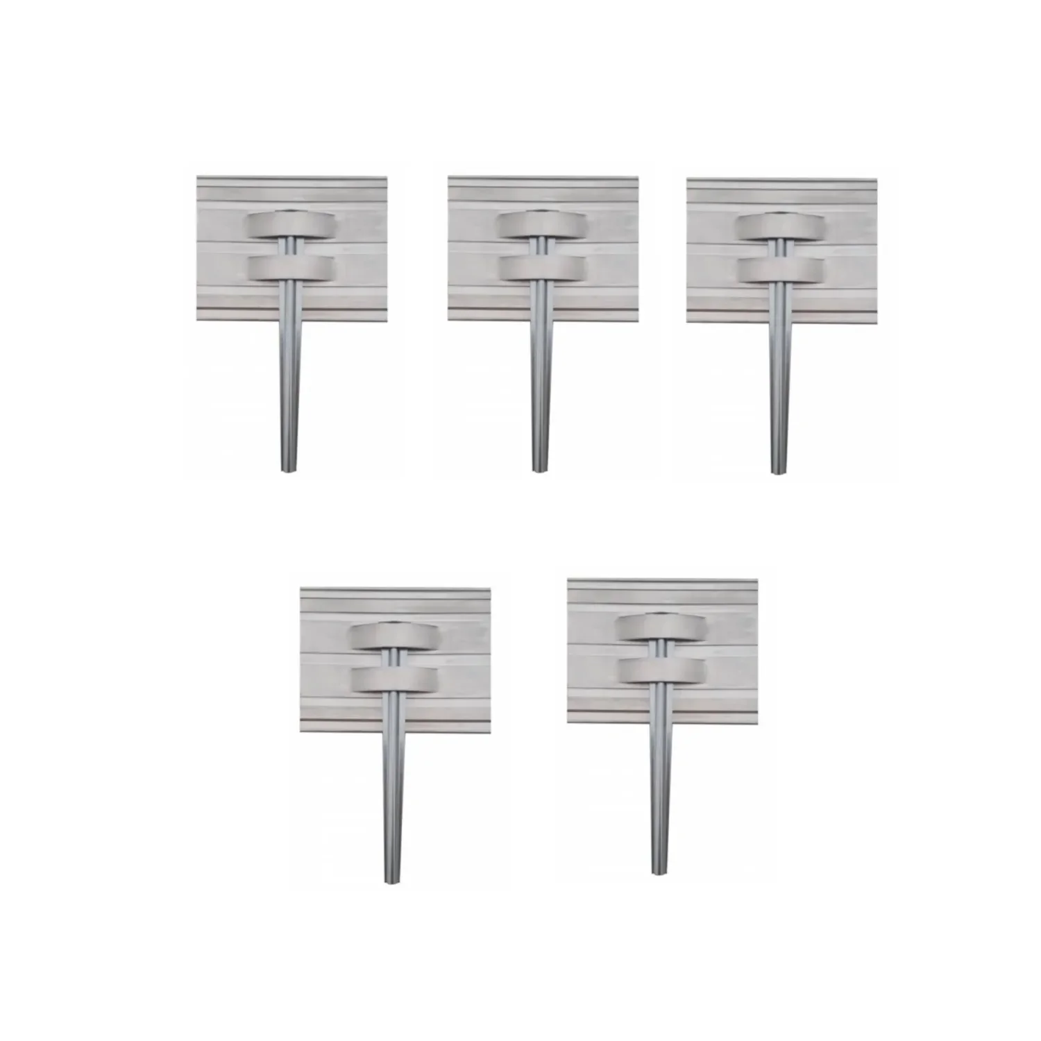 "Jeu de 5 Set d'ancrage pour Bordures de jardin Green Universe 14 cm | Bordure Jardin | Bordure jardin metal image"