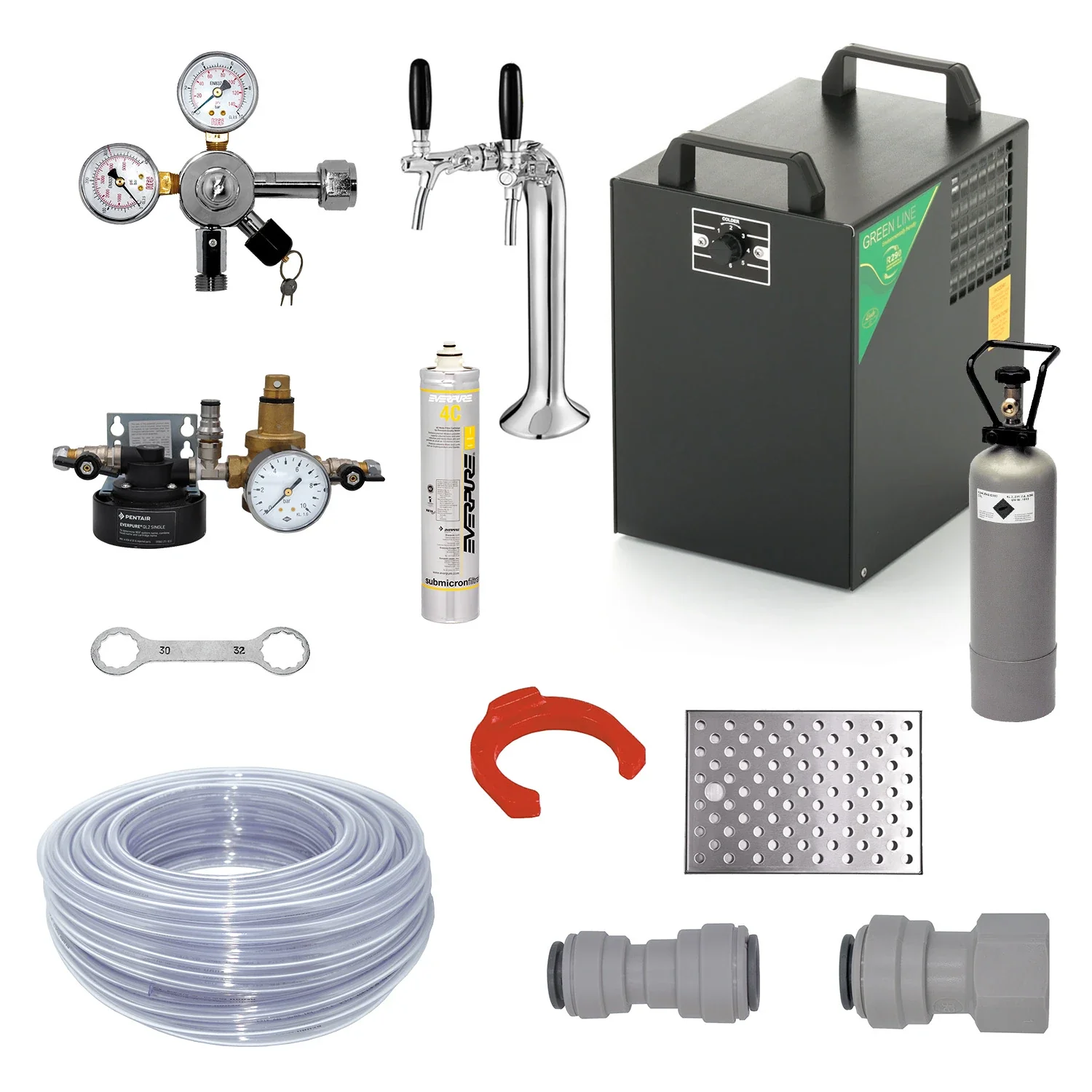 "Ensemble complet Fontaine a eau, machine eau gazeuse, distributeur d eau, machine eau pétillante - Soda PYGMY 25 image"