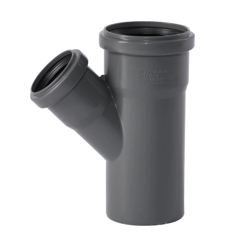 Raccord PVC évacuation DN 75/50 45°, HTsafeEA