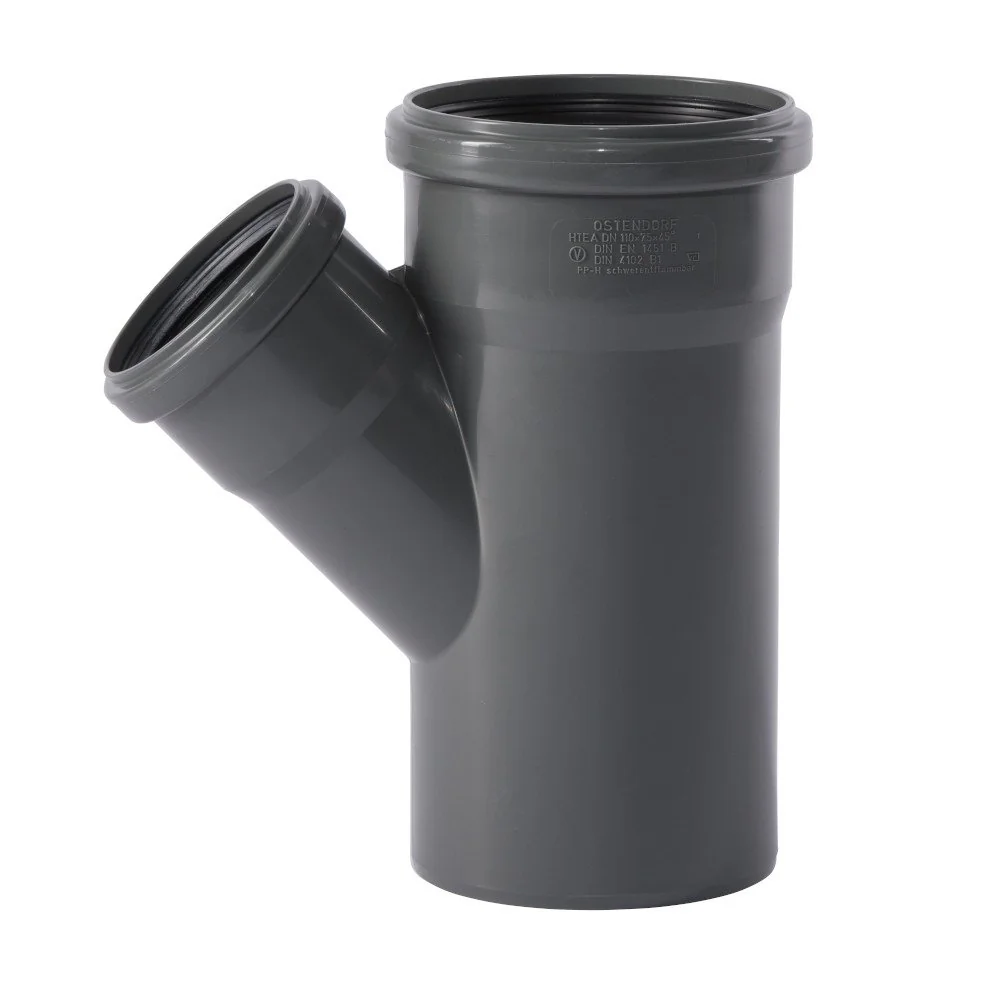 "Raccord HT 110/75 45 degrés - Évacuation eaux usées image"
