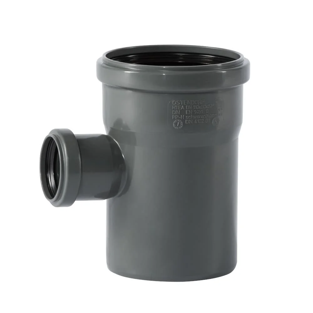 "Embranchement HT 110/50 mm, 87 Degrés, Raccord de Tuyau d'Évacuation image"