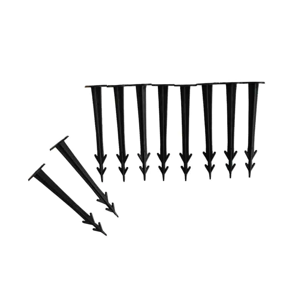 "Ancrage Sol Plastique, 10 Piquets Jardin, 11,5cm, pour Toile de Paillage image"