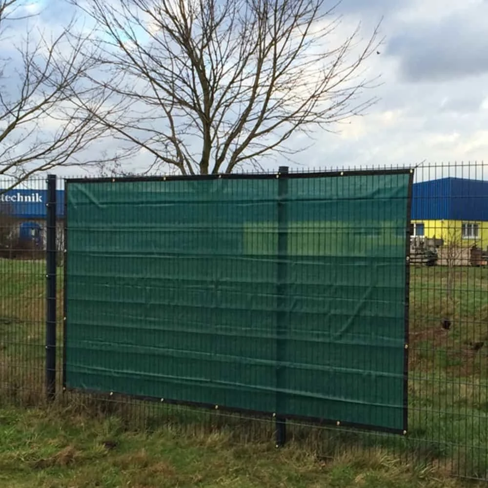 "Bâche chantier vert 1,76x3,41m, brise-vue HDPE image"