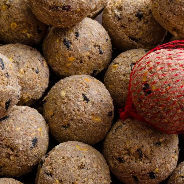 "Boules de graisse pour oiseaux avec insectes 18kg, 200 pièces, premium, avec filet, nourriture pour oiseaux du jardin image"