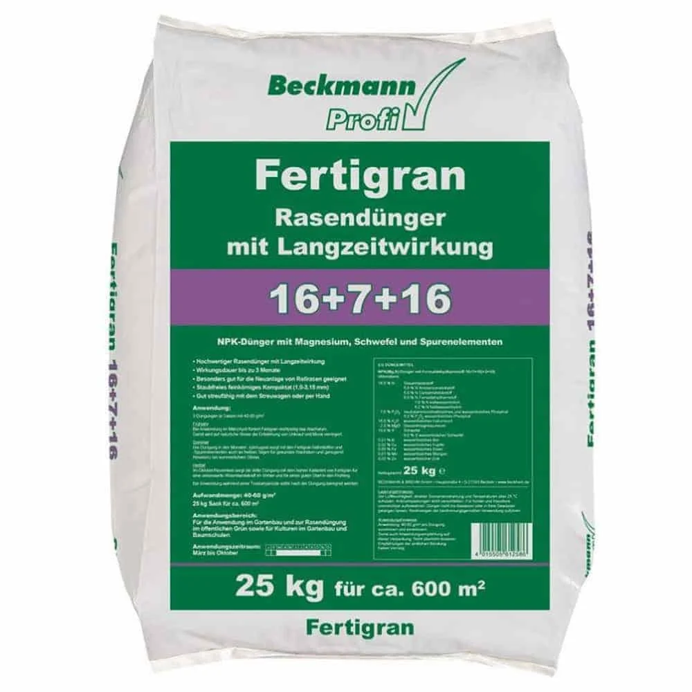 "Engrais Gazon Longue Durée 25kg - NPK 16+7+16 pour 600m² image"