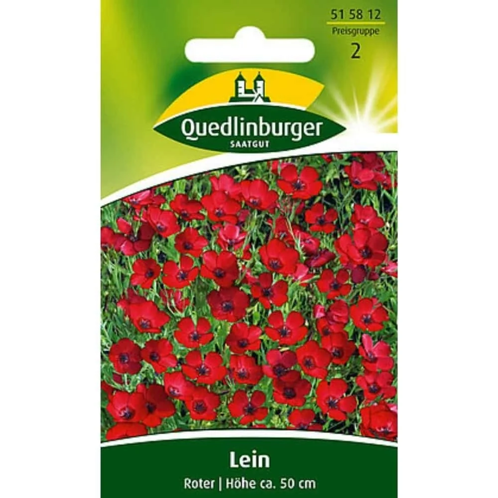 "Lin Rouge 'Roter': Graines de Fleurs d'Été Faciles pour Jardin et Balcon image"