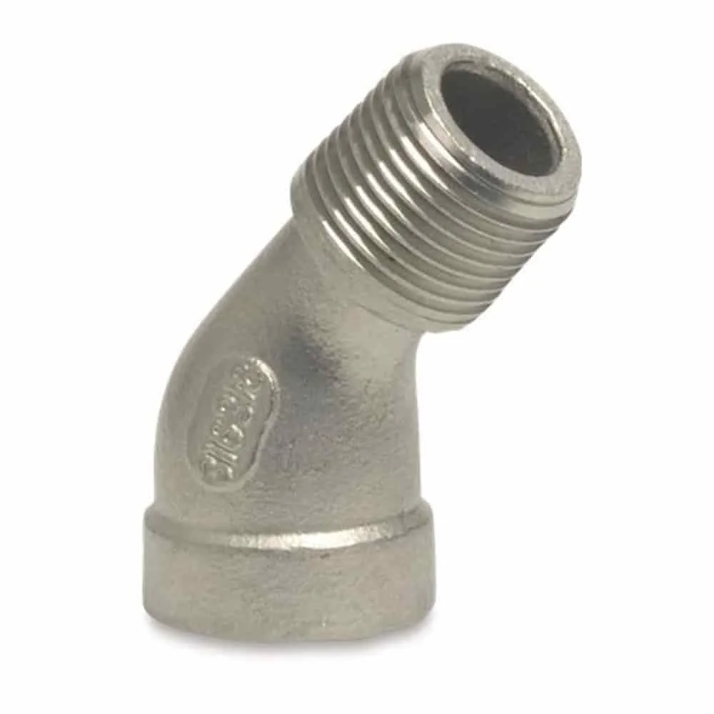 "Coude Fileté Inox 45 Degrés 1" IG x 1" AG V4A image"