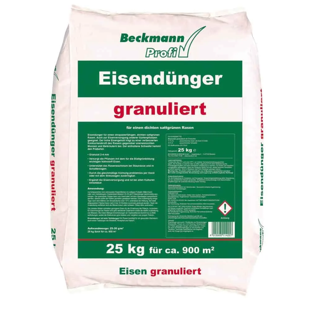"Engrais fer 25 kg, granulés 2-4mm pour env. 900m², anti chlorose image"