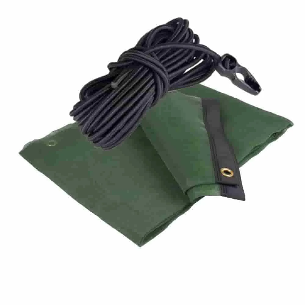 "Bâche de Protection pour Bac à Sable 1,7x1,7m avec Filet et Corde image"