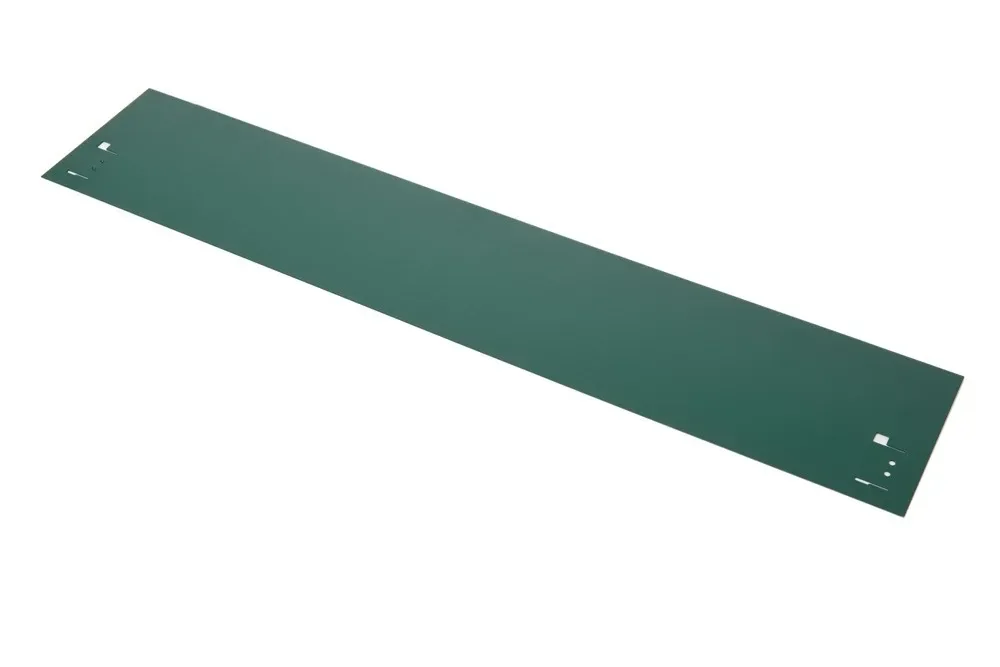 "Bordure de pelouse métallique, hauteur 13,5–18,5 cm, longueur 120 cm, vert, lot de 10 image"