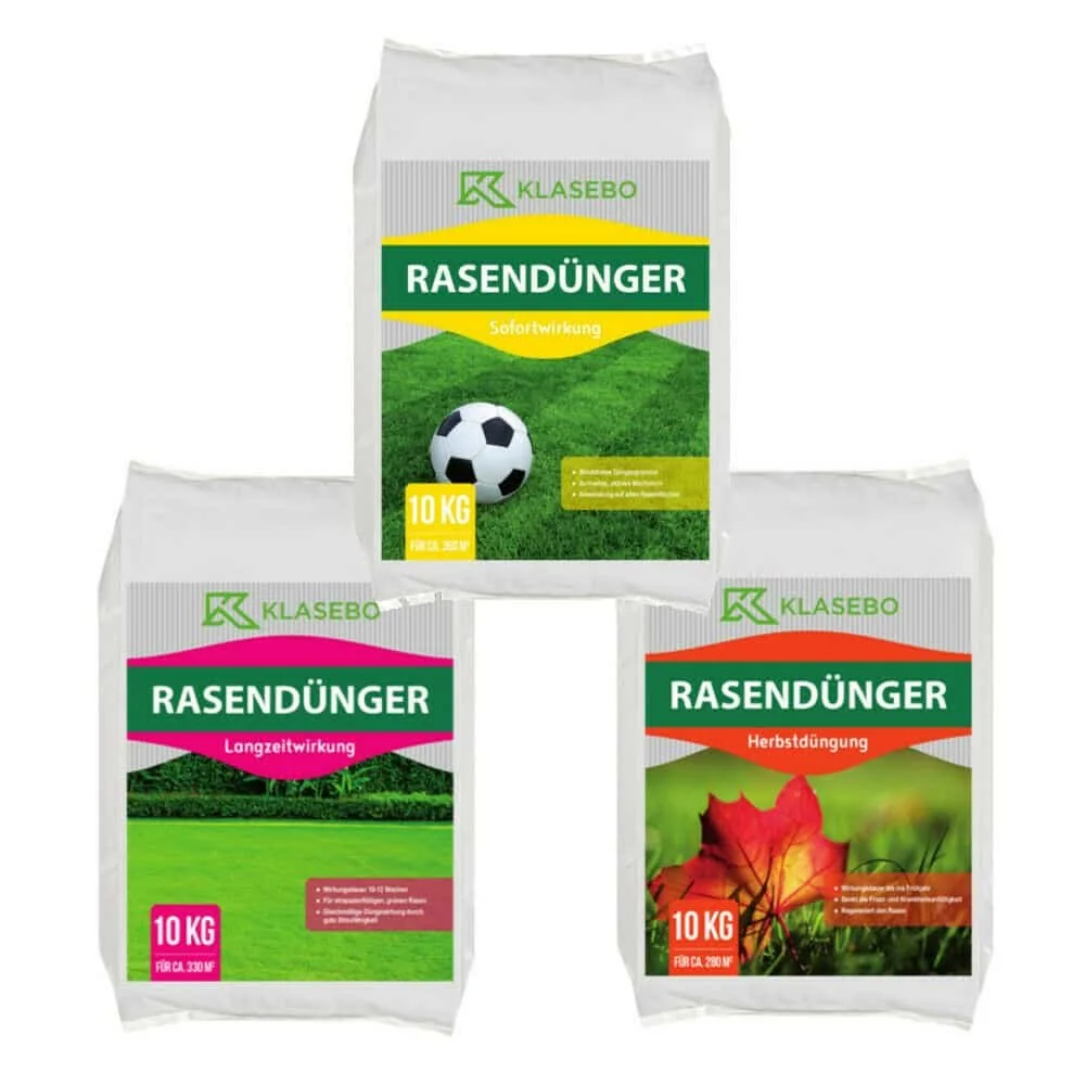 "Paquet d'engrais pour pelouse printemps+été+automne (10kg immédiat+10kg longue durée+10kg automne) image"