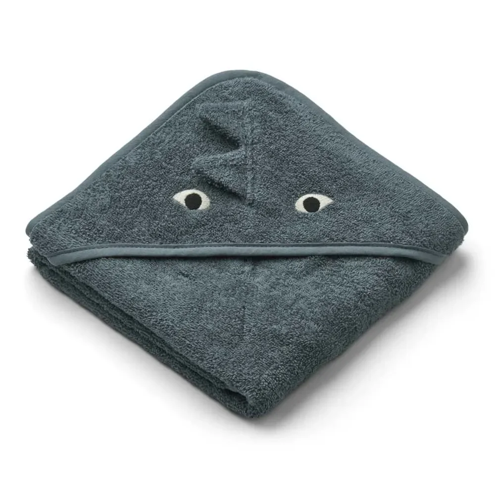 "Liewood "Albert" Baby Capuchon Serviette Dragon bleu image"