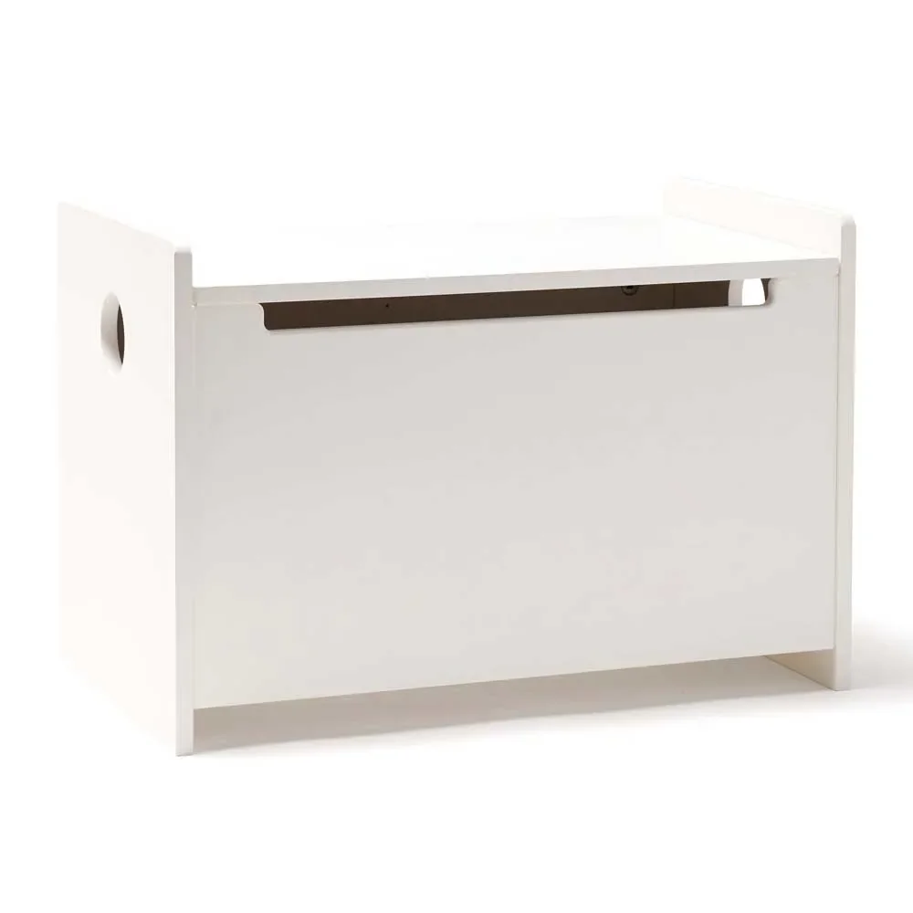 "Kids Concept Coffre a jouet bois blanc image"