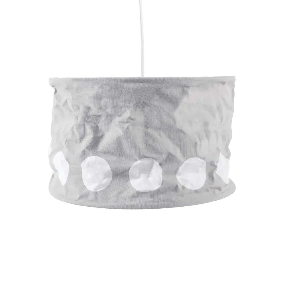 "Kids Concept Lampe à suspendre gris bleu points blanc image"