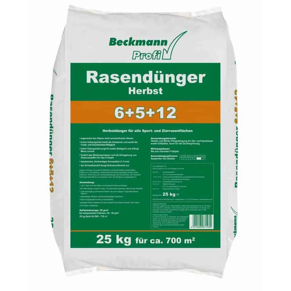 "Engrais gazon automne 25 kg, NPK-6+5+12, engrais gazon potasse, pour environ 700m² image"