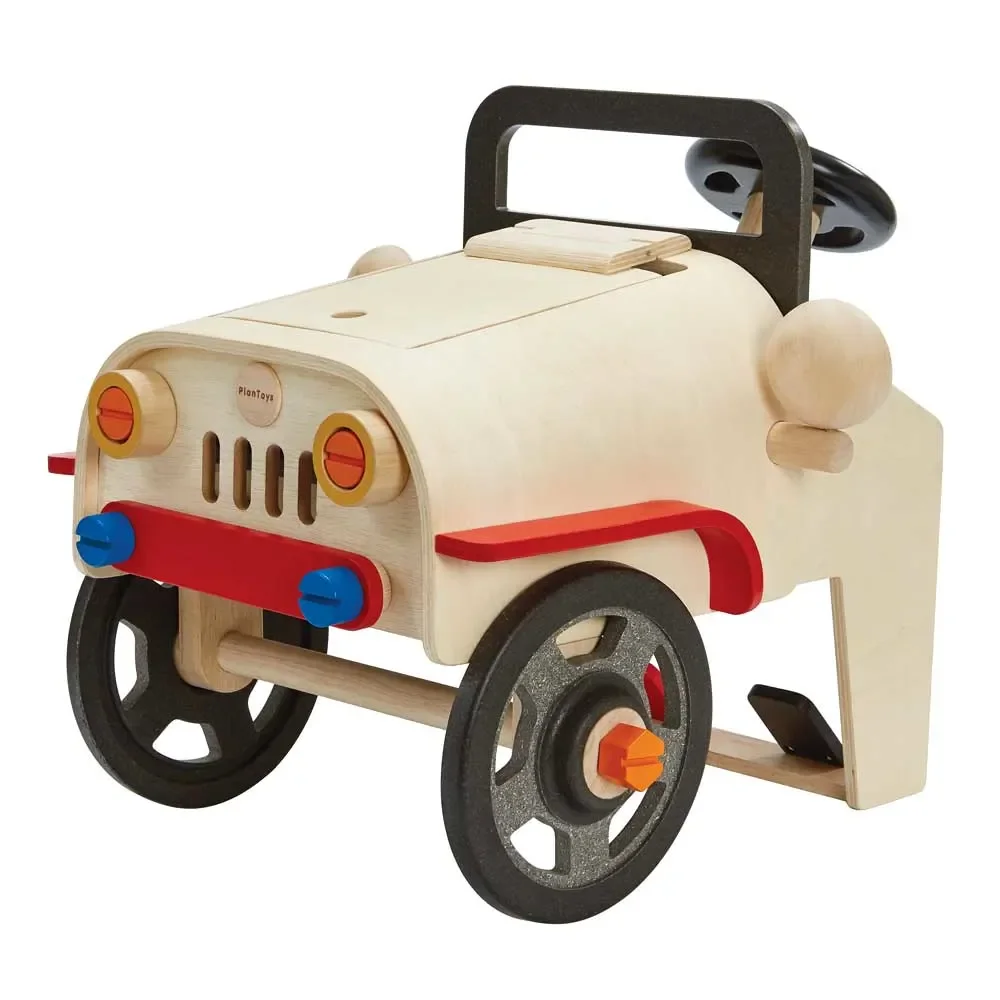 "Plan Toys Jouet Mécanicien auto/simulateur de conduite bois image"