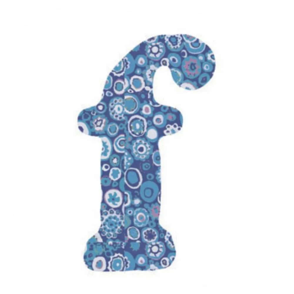 Lilipinso sticker bleu lettre f