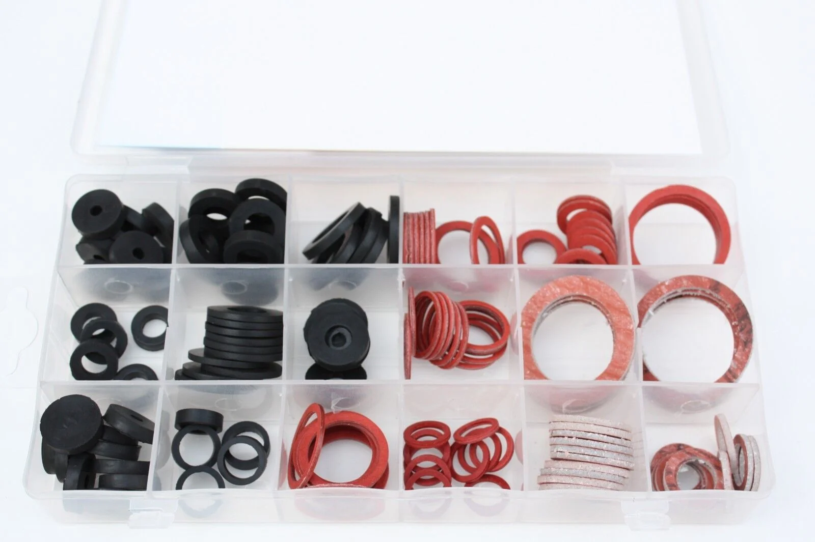 Kit de joints sanitaires, 141 pièces, joints toriques, joints caoutchouc, assortiment avec boîte