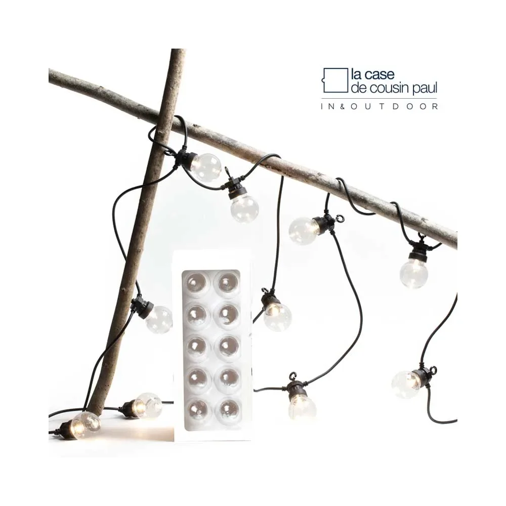 "Cousin Paul Guirlande lumineuse Outdoor LED transparent image"