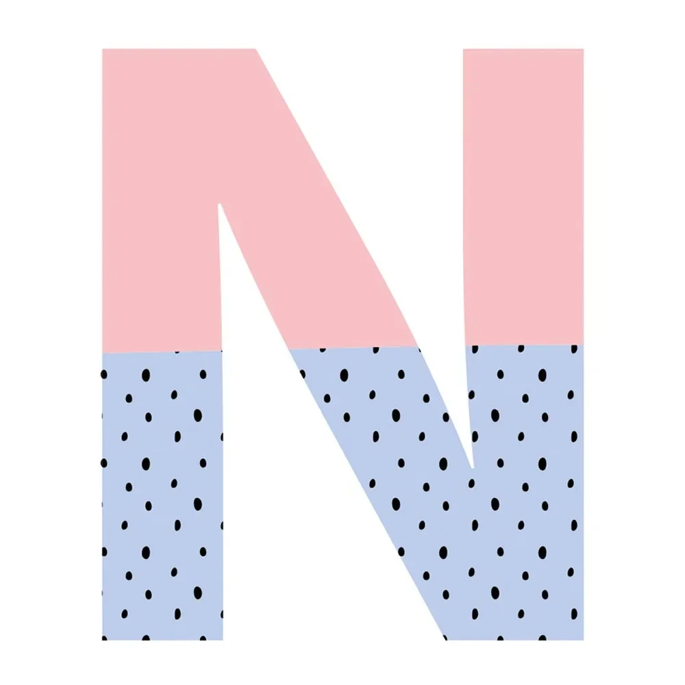 Lilipinso stickers muraux Happy lettre N