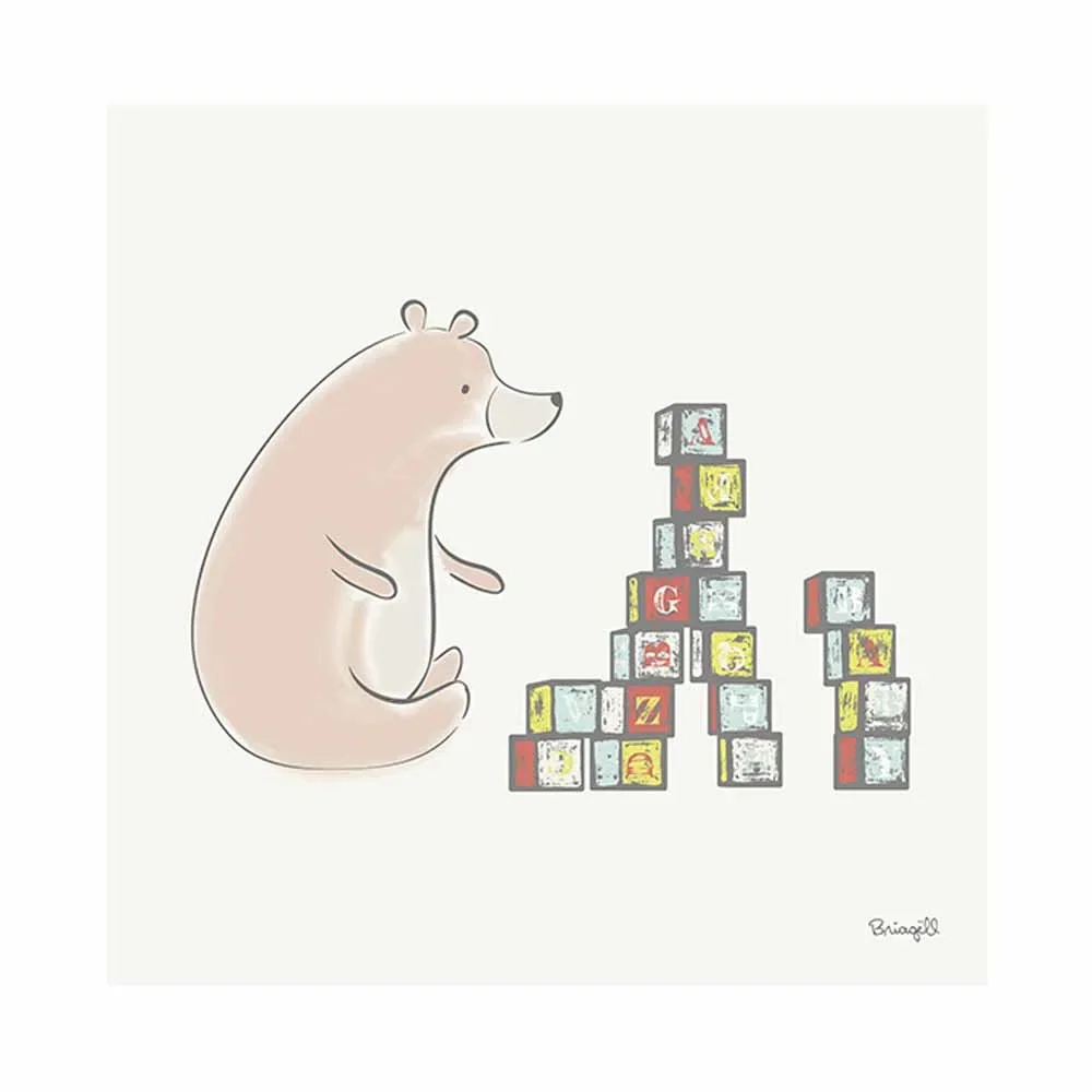 "Lilipinso Tableau Ours & Blocs image"