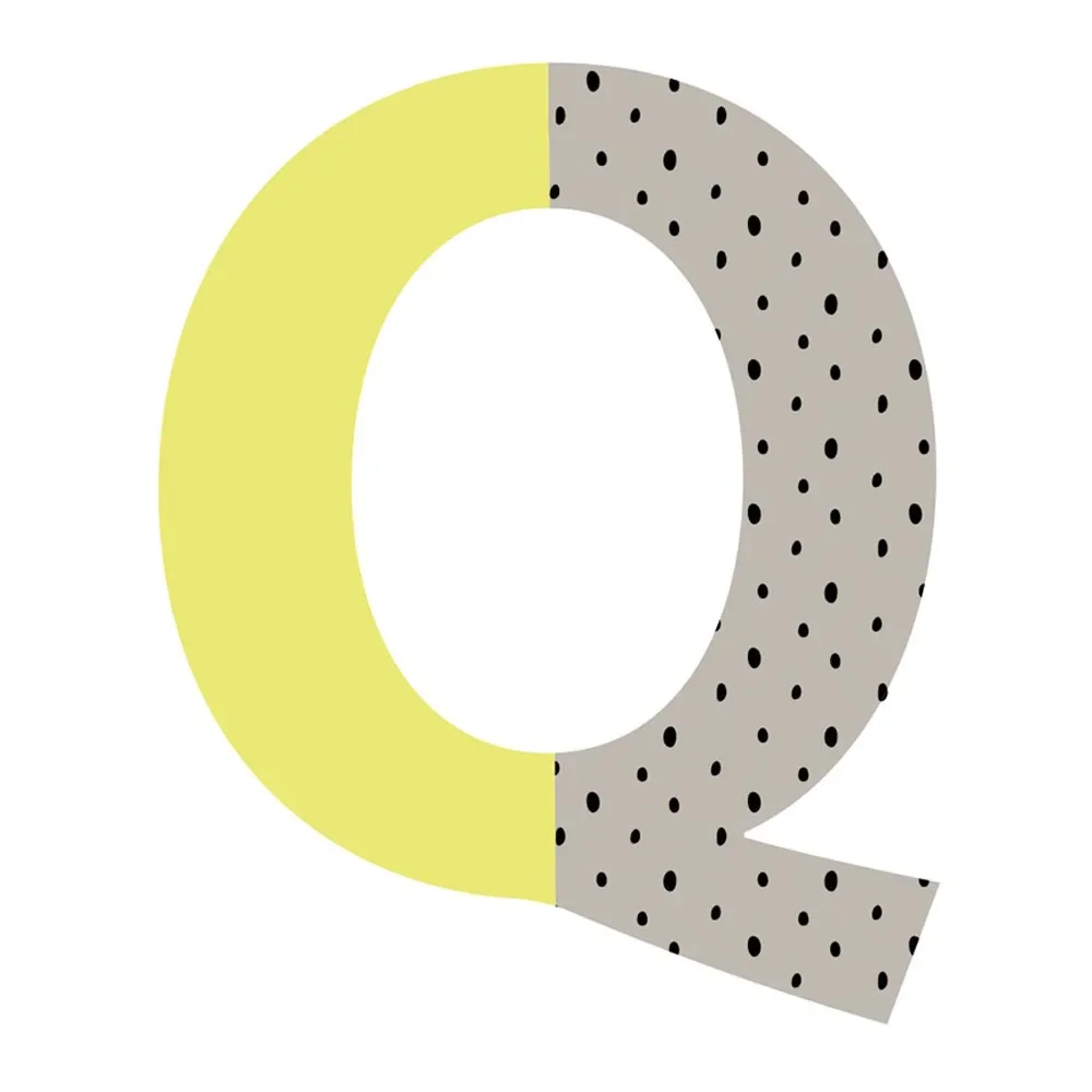 "Lilipinso stickers muraux Happy lettre Q image"
