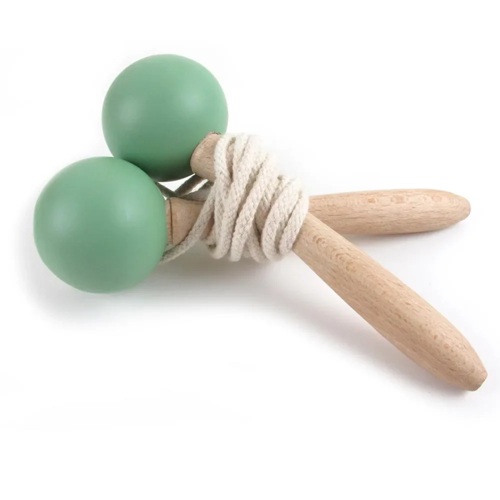 Springseil Holz grün