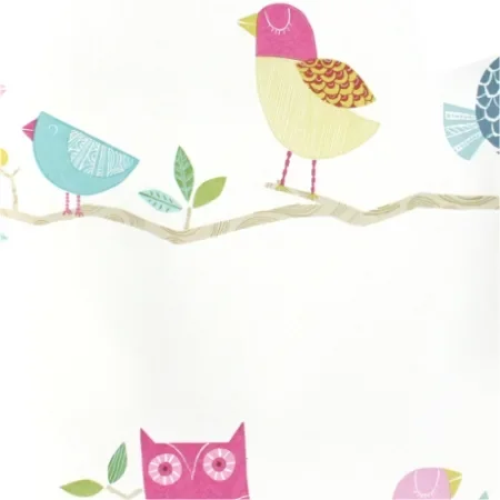 "Harlequin papier peint oiseaux rose image"