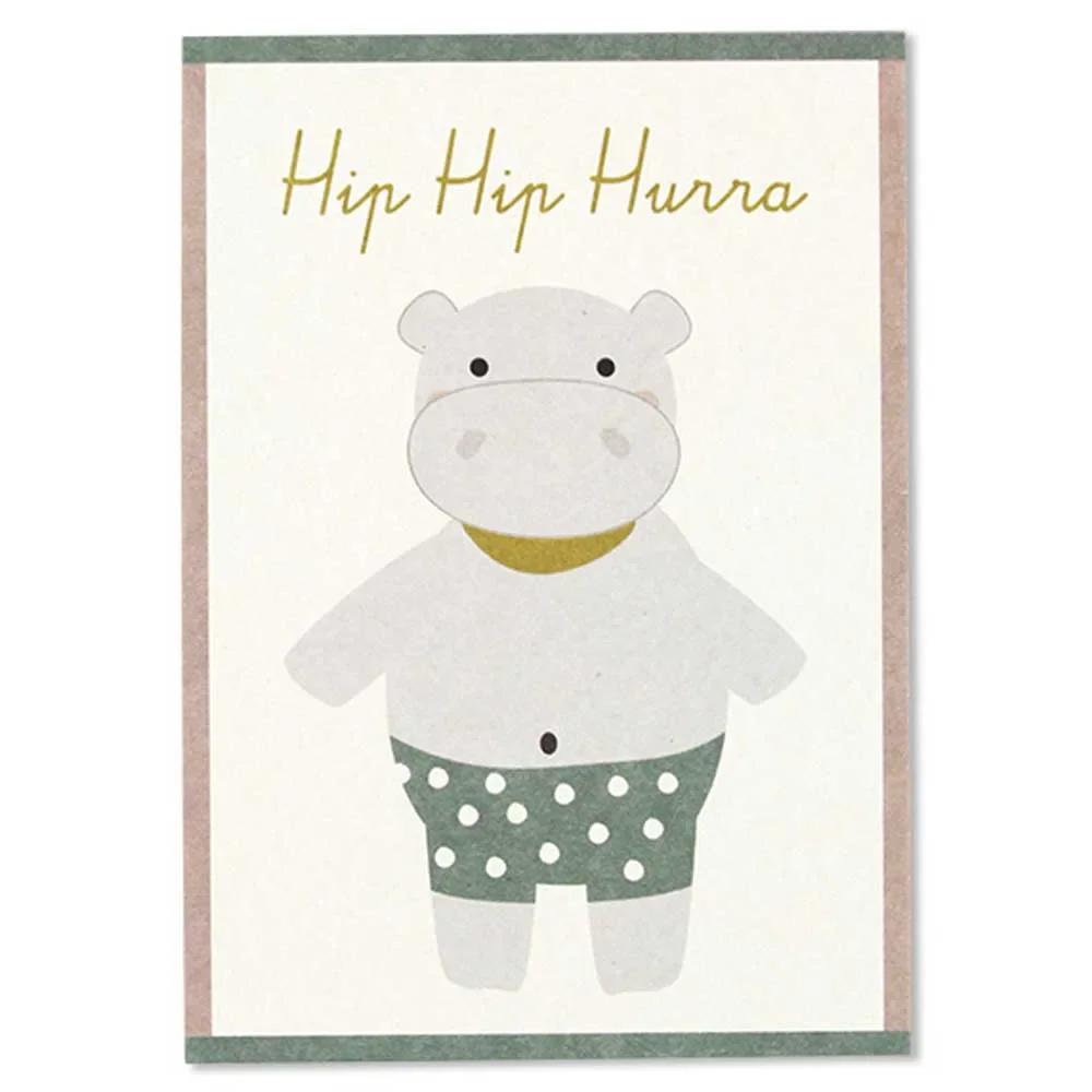 "Ava & Yves Carte postale Hippopotame image"